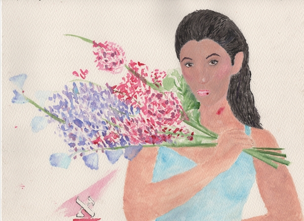 Title: Bely Basarte
Date: 2025-06-25
Series: watercolor
Description: 
Notes: Pre-release Album "Amor Letal"