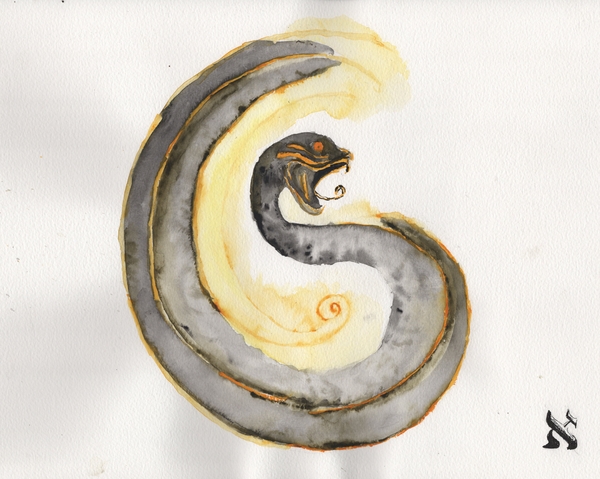 Title: Snake
Date: 2025-01-01
Series: watercolor