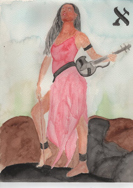 Title: Caitlin De Ville
Date: 2025-08-30
Series: watercolor
Description: Zambian Violinist