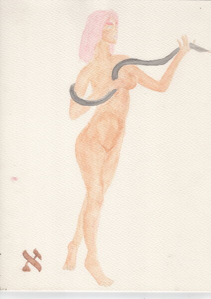 Title: Oil of Jealousy
Date: 2025-09-07
Series: watercolor
Description: This painting is part of the composition *Oil of Jealousy*; the story behind it is a journ