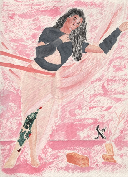 Title: Bely Basarte
Date: 2025-11-20
Series: watercolor
Description: Album "Amor Letal", 2025