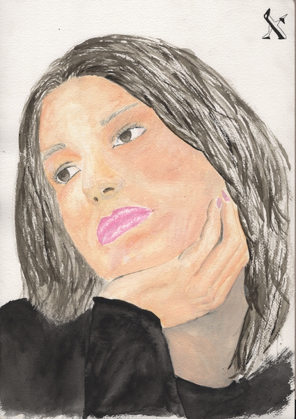 Title: Cris Moné
Date: 2025-11-30
Series: watercolor
Description: song "Aquí solo estoy yo"
